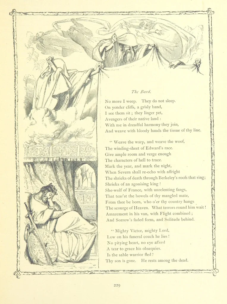 An illustration from Poems and Pictures ... A new edition, 1865, leaf 245