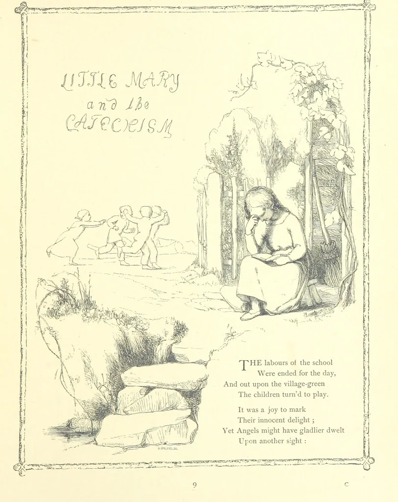 An illustration from Poems and Pictures ... A new edition, 1865, leaf 25