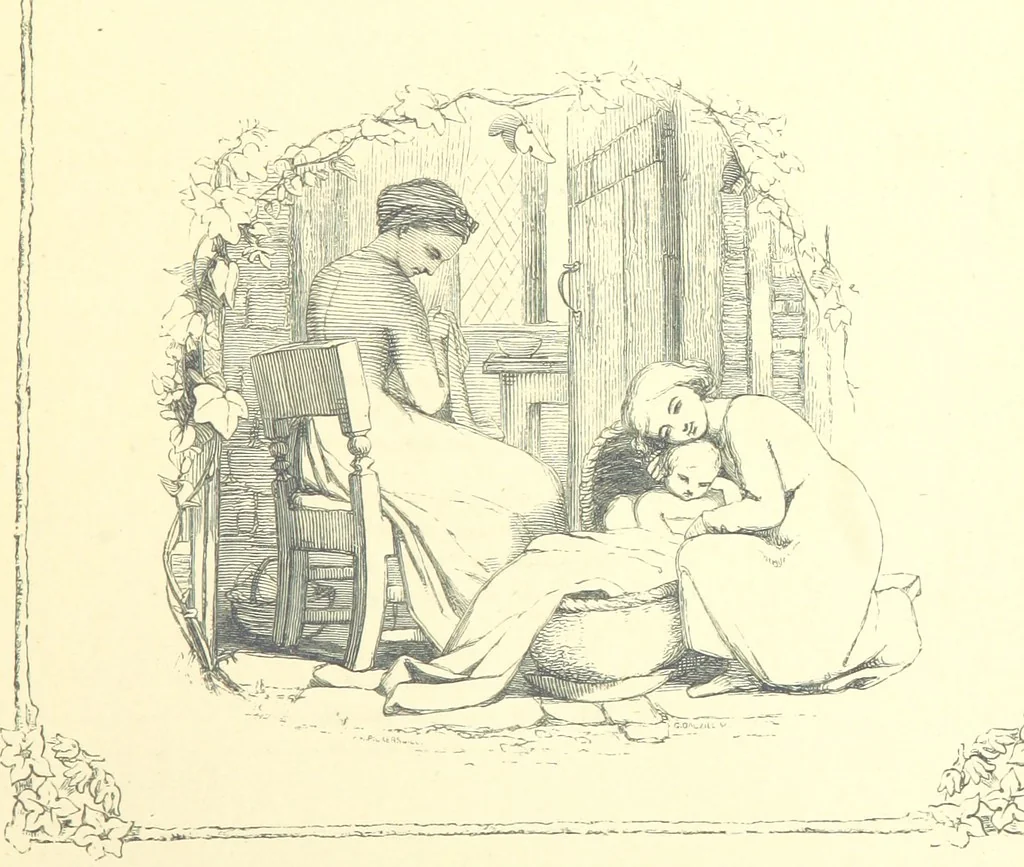 An illustration from Poems and Pictures ... A new edition, 1865, leaf 27