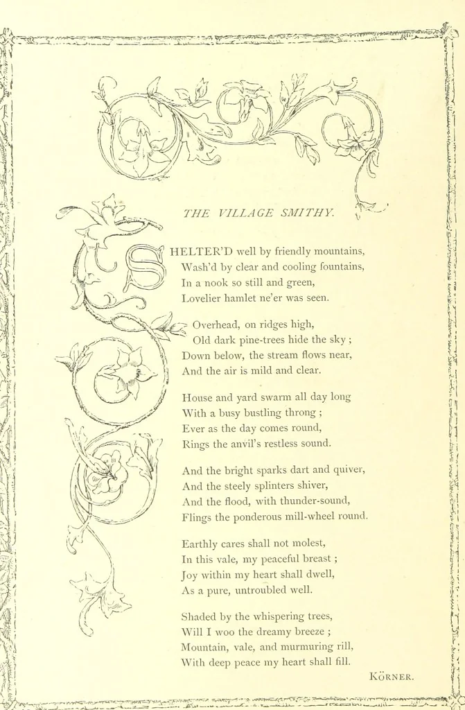 An illustration from Poems and Pictures ... A new edition, 1865, leaf 28