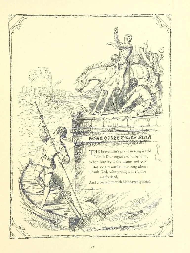 An illustration from Poems and Pictures ... A new edition, 1865, leaf 55