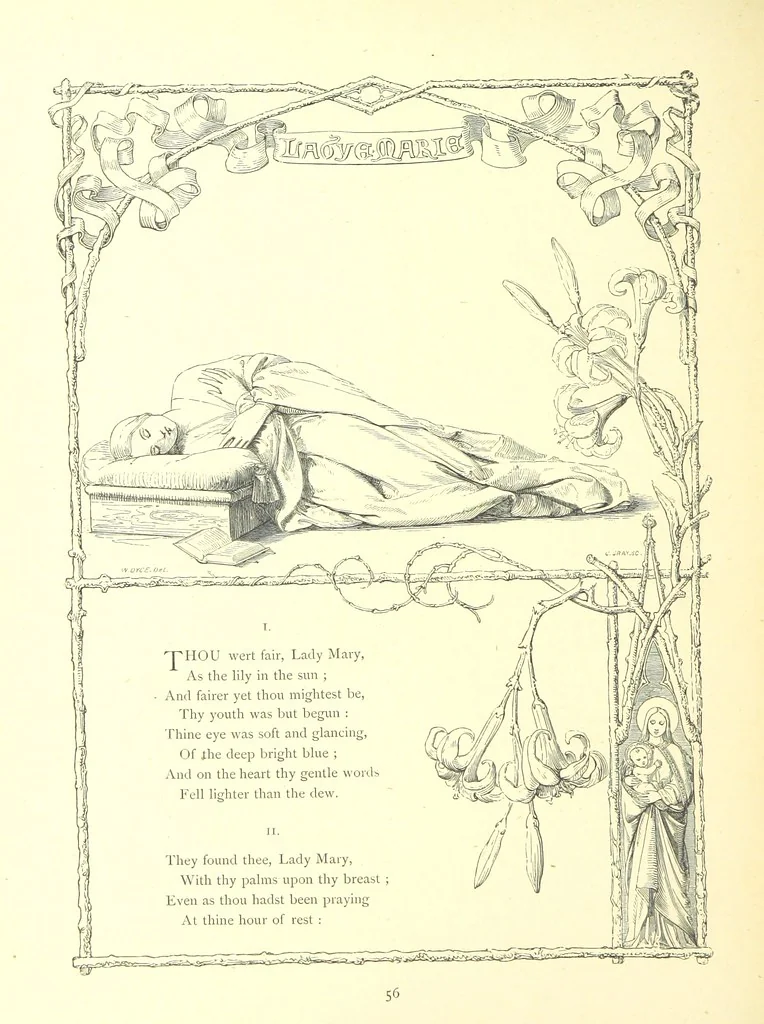 An illustration from Poems and Pictures ... A new edition, 1865, leaf 72