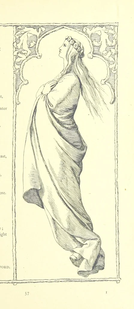 An illustration from Poems and Pictures ... A new edition, 1865, leaf 73