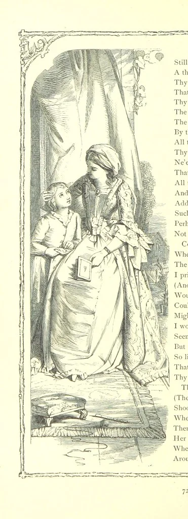 An illustration from Poems and Pictures ... A new edition, 1865, leaf 88