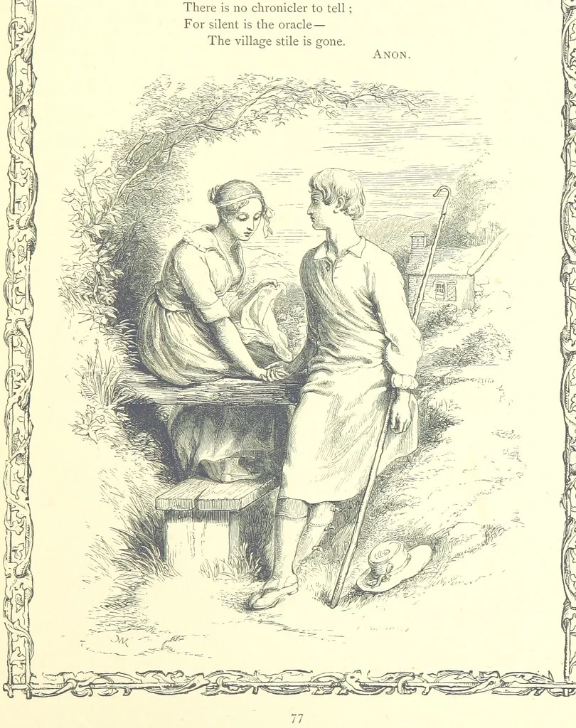 An illustration from Poems and Pictures ... A new edition, 1865, leaf 93