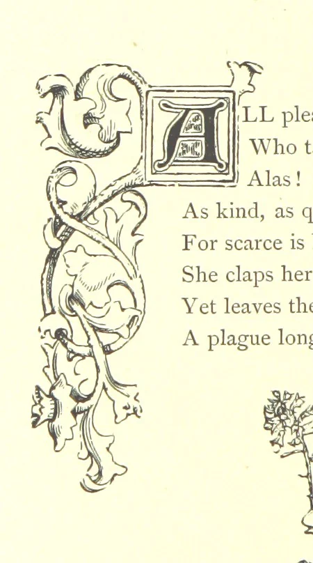 An illustration from Poems and Pictures ... A new edition, 1865, leaf 96