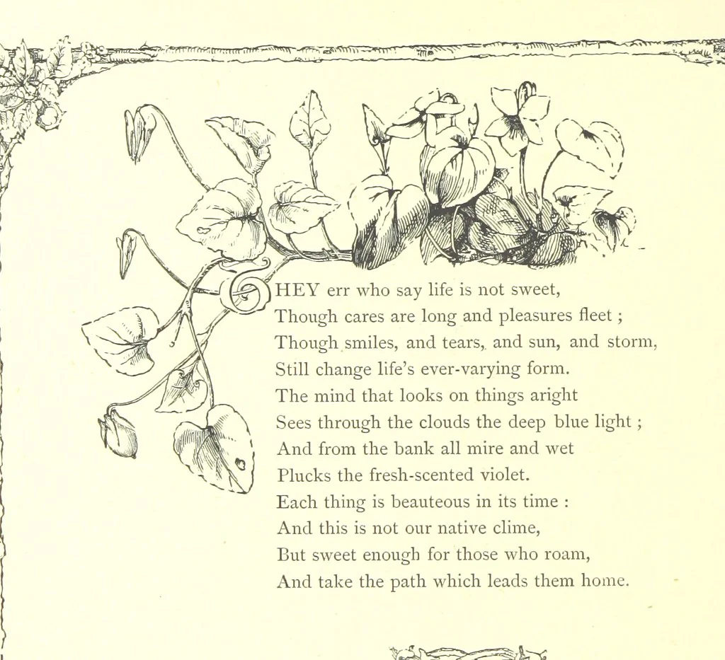An illustration from Poems and Pictures ... A new edition, 1865, leaf 96