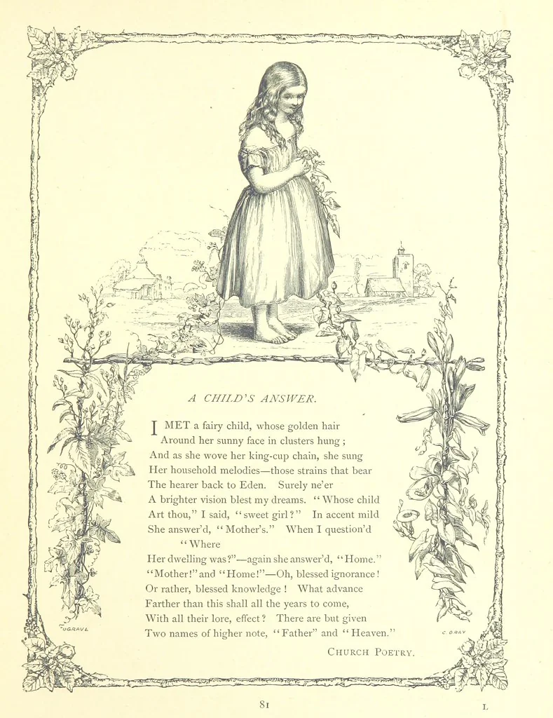 An illustration from Poems and Pictures ... A new edition, 1865, leaf 97