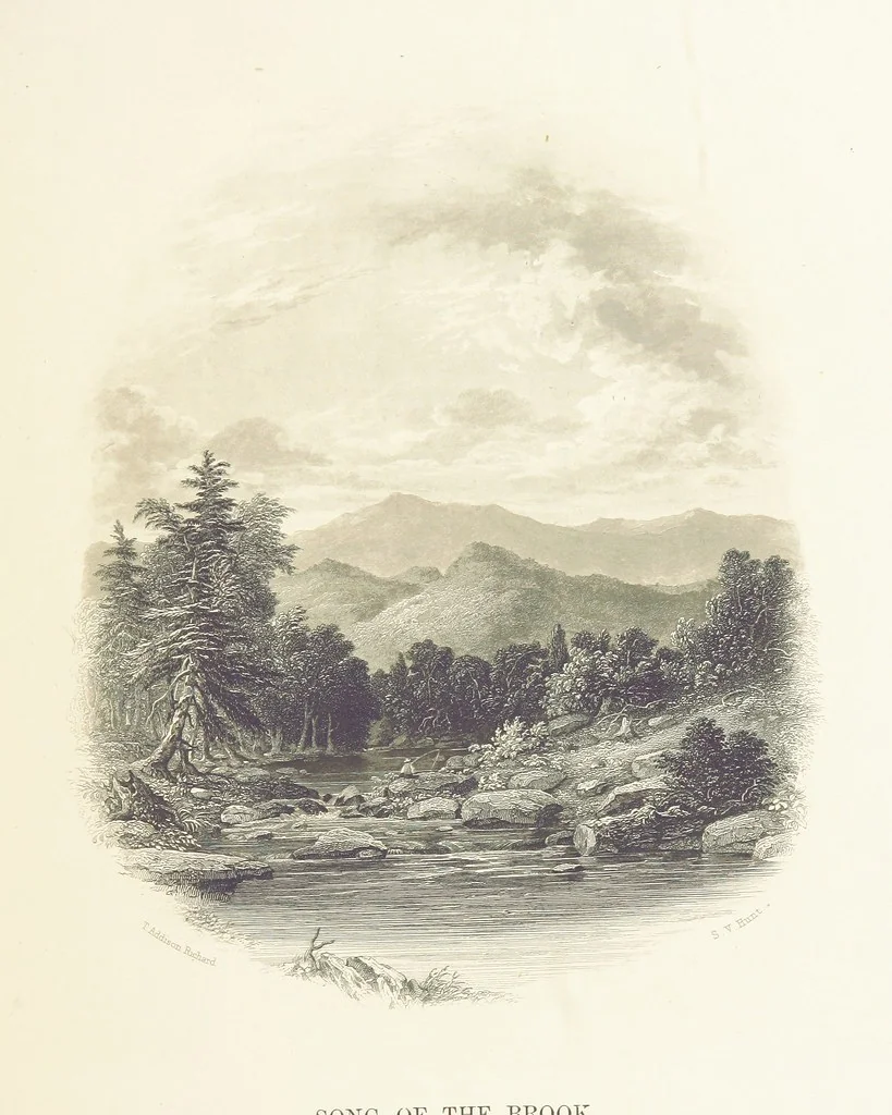 An illustration from The Poet and the Painter; or Gems of Art and Song, 1869, leaf 103