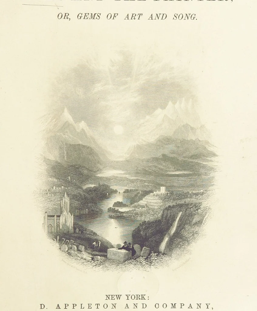 An illustration from The Poet and the Painter; or Gems of Art and Song, 1869, leaf 11