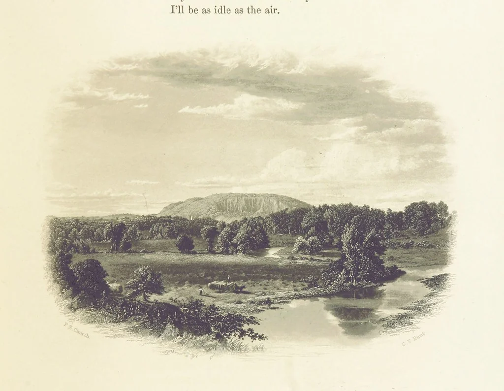 An illustration from The Poet and the Painter; or Gems of Art and Song, 1869, leaf 123