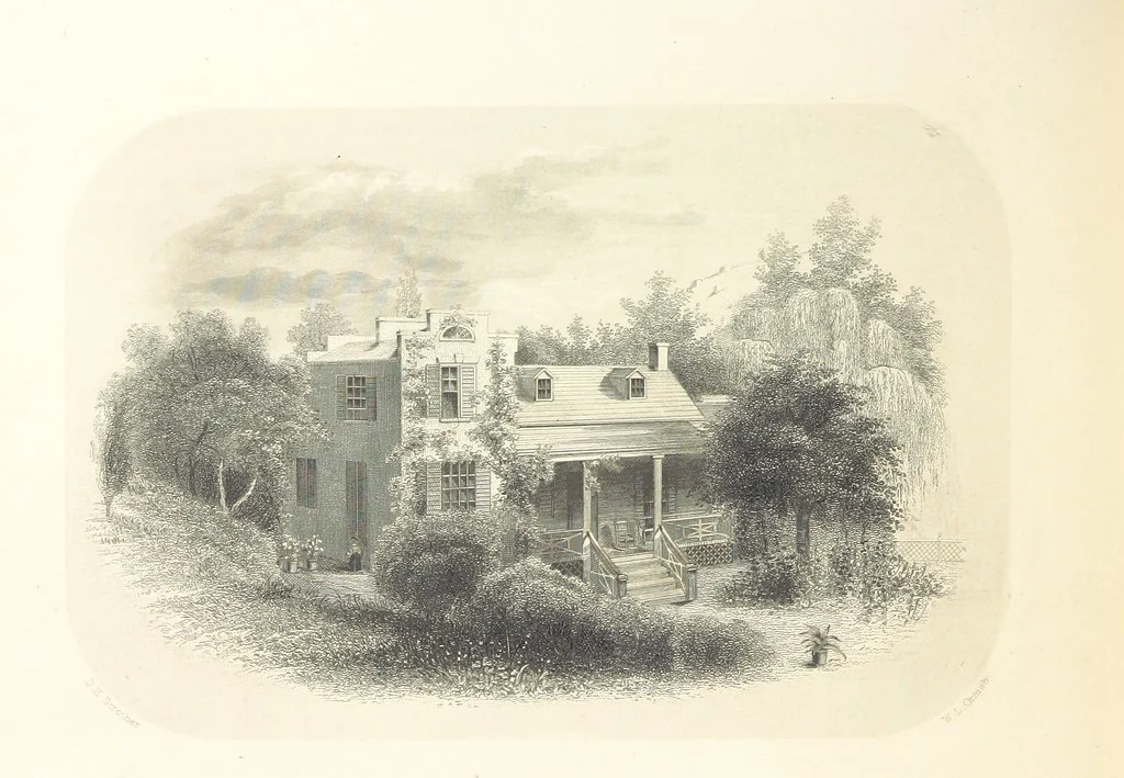 An illustration from The Poet and the Painter; or Gems of Art and Song, 1869, leaf 138