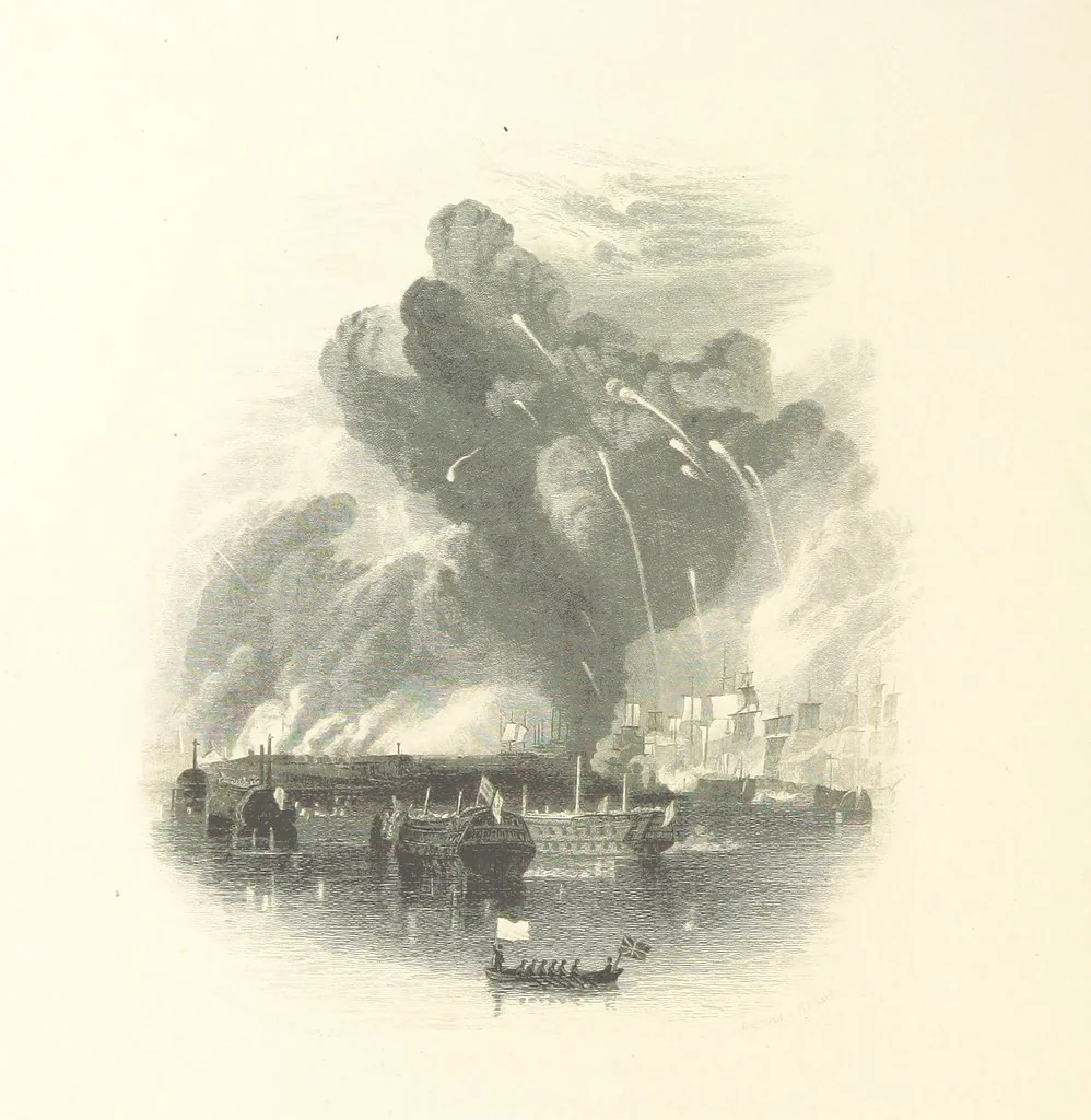 An illustration from The Poet and the Painter; or Gems of Art and Song, 1869, leaf 156