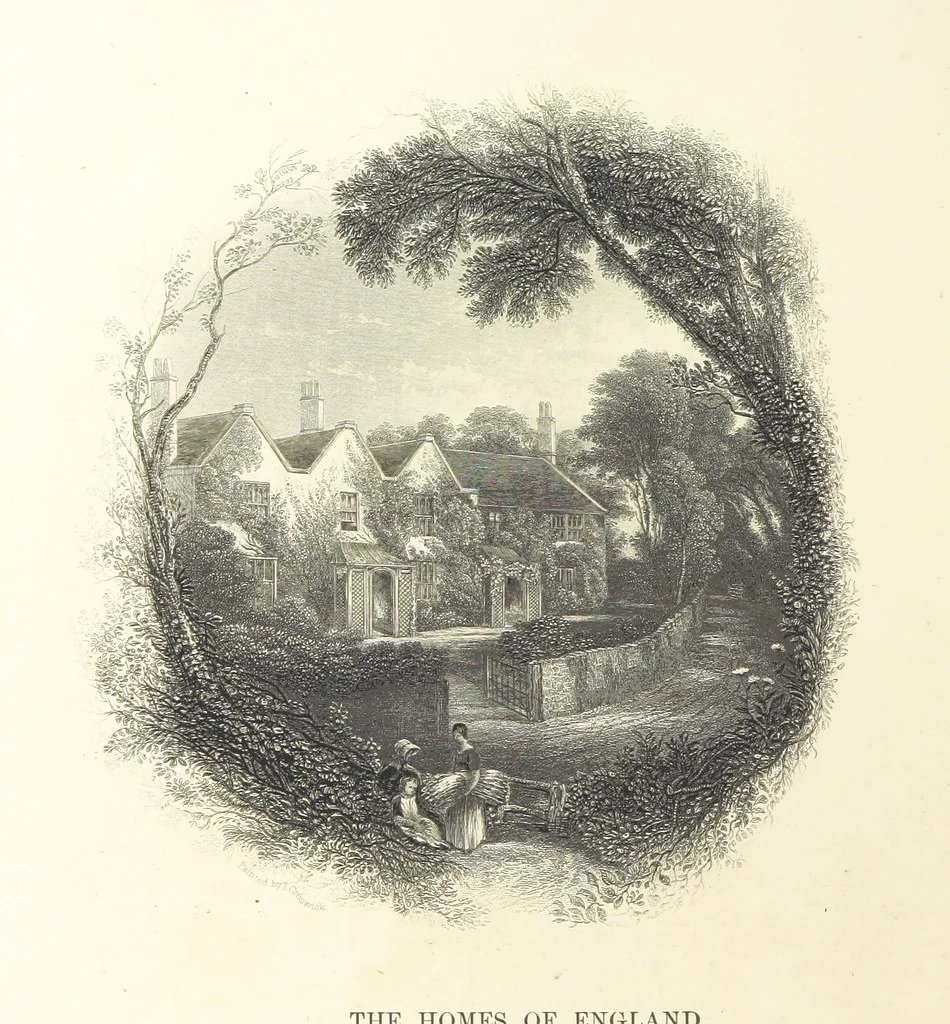 An illustration from The Poet and the Painter; or Gems of Art and Song, 1869, leaf 196