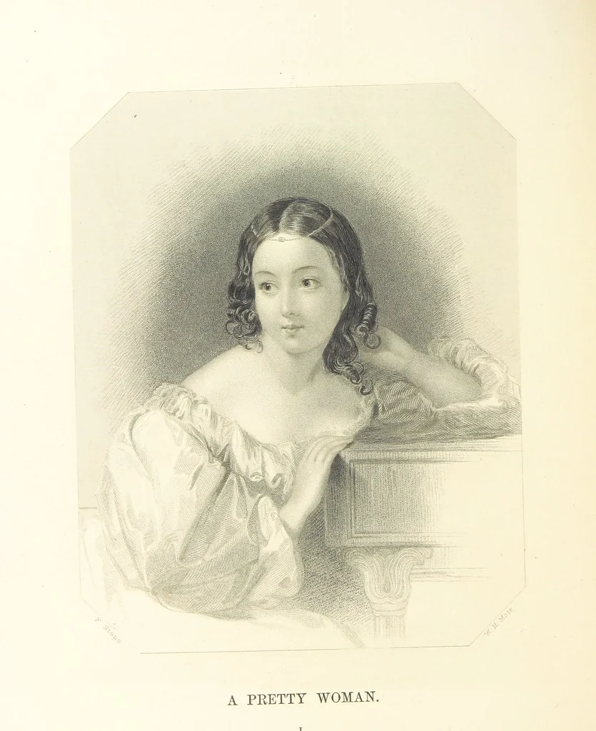 An illustration from The Poet and the Painter; or Gems of Art and Song, 1869, leaf 200