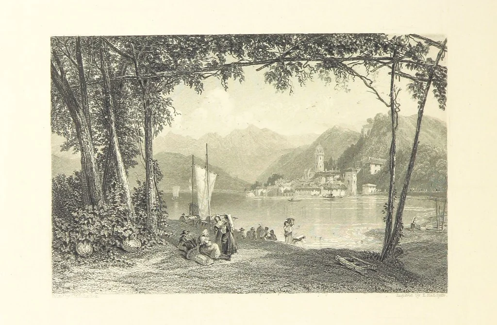 An illustration from The Poet and the Painter; or Gems of Art and Song, 1869, leaf 222