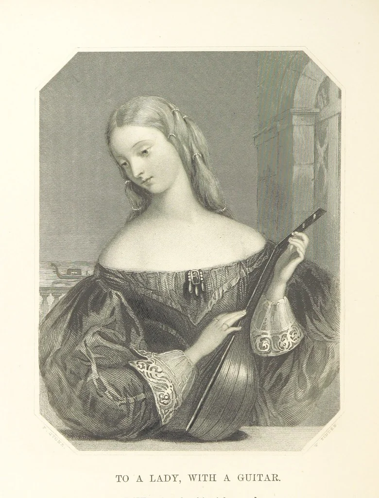 An illustration from The Poet and the Painter; or Gems of Art and Song, 1869, leaf 264