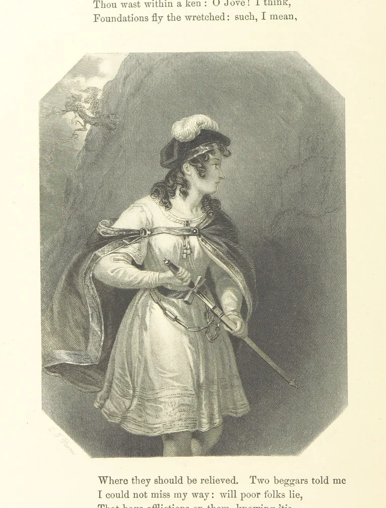 An illustration from The Poet and the Painter; or Gems of Art and Song, 1869, leaf 278