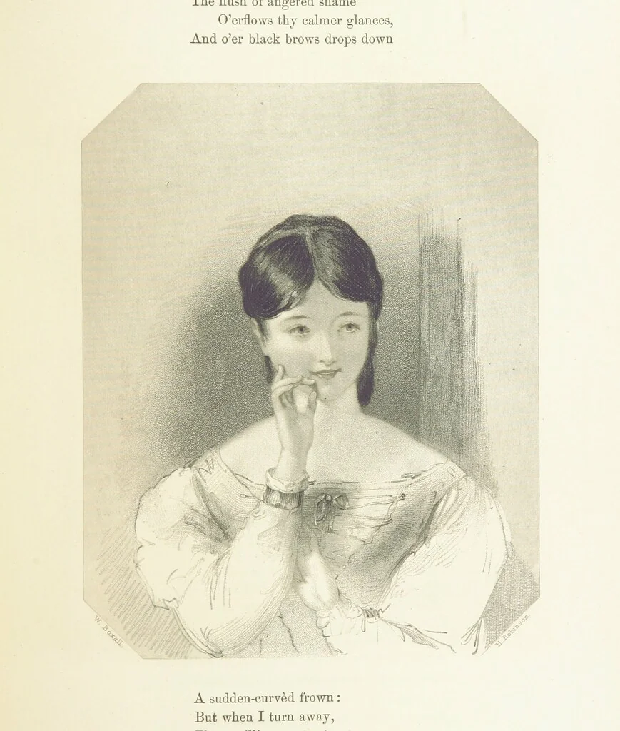 An illustration from The Poet and the Painter; or Gems of Art and Song, 1869, leaf 301