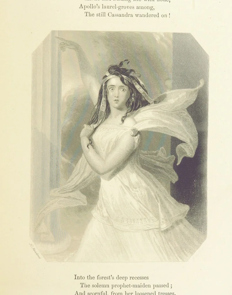 An illustration from The Poet and the Painter; or Gems of Art and Song, 1869, leaf 319