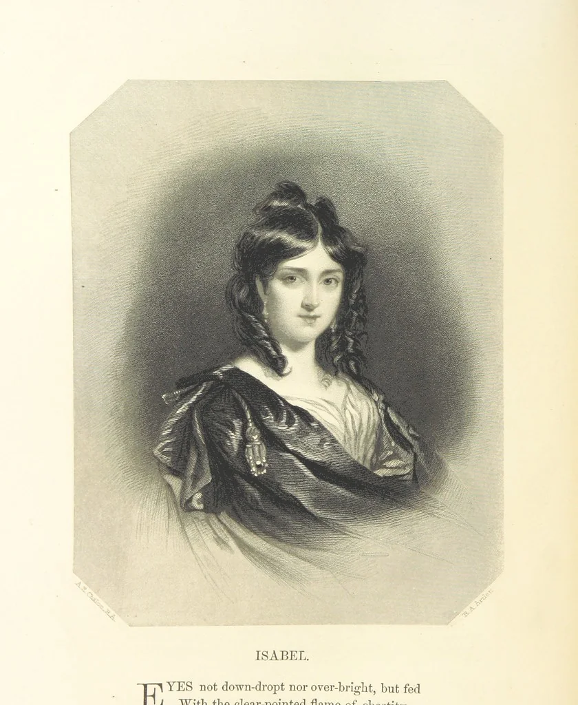 An illustration from The Poet and the Painter; or Gems of Art and Song, 1869, leaf 32