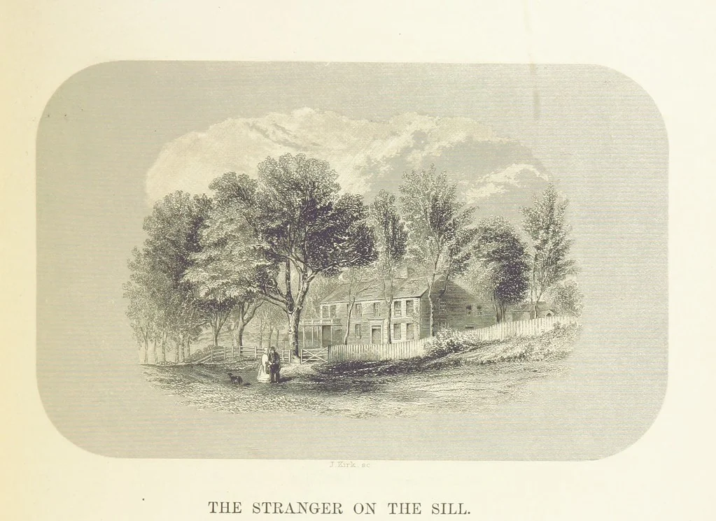 An illustration from The Poet and the Painter; or Gems of Art and Song, 1869, leaf 323