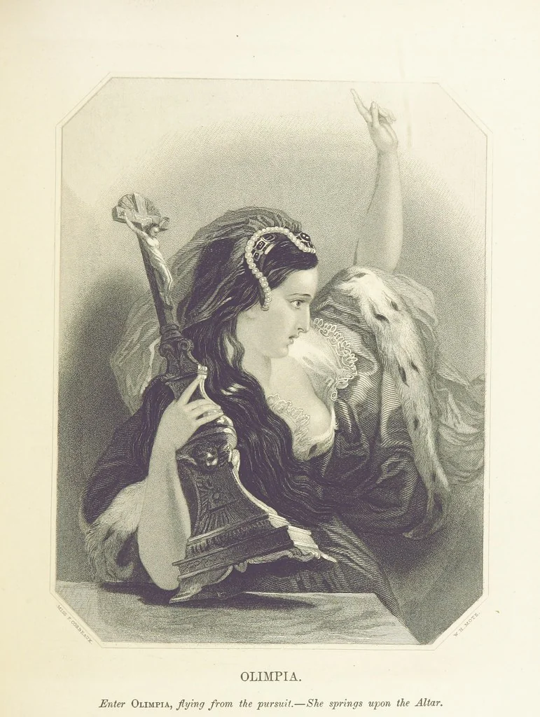 An illustration from The Poet and the Painter; or Gems of Art and Song, 1869, leaf 365
