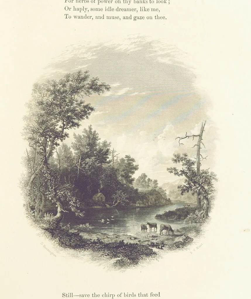 An illustration from The Poet and the Painter; or Gems of Art and Song, 1869, leaf 37