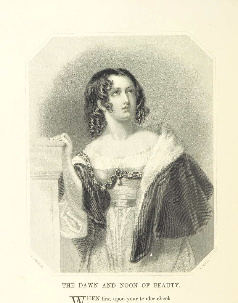 An illustration from The Poet and the Painter; or Gems of Art and Song, 1869, leaf 390
