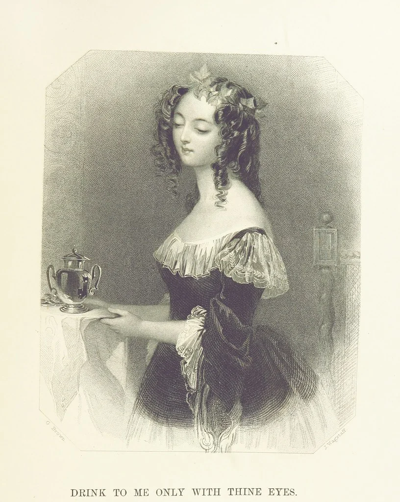 An illustration from The Poet and the Painter; or Gems of Art and Song, 1869, leaf 403