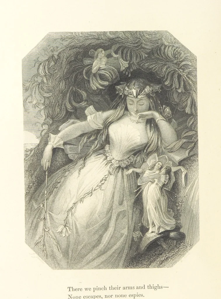 An illustration from The Poet and the Painter; or Gems of Art and Song, 1869, leaf 44