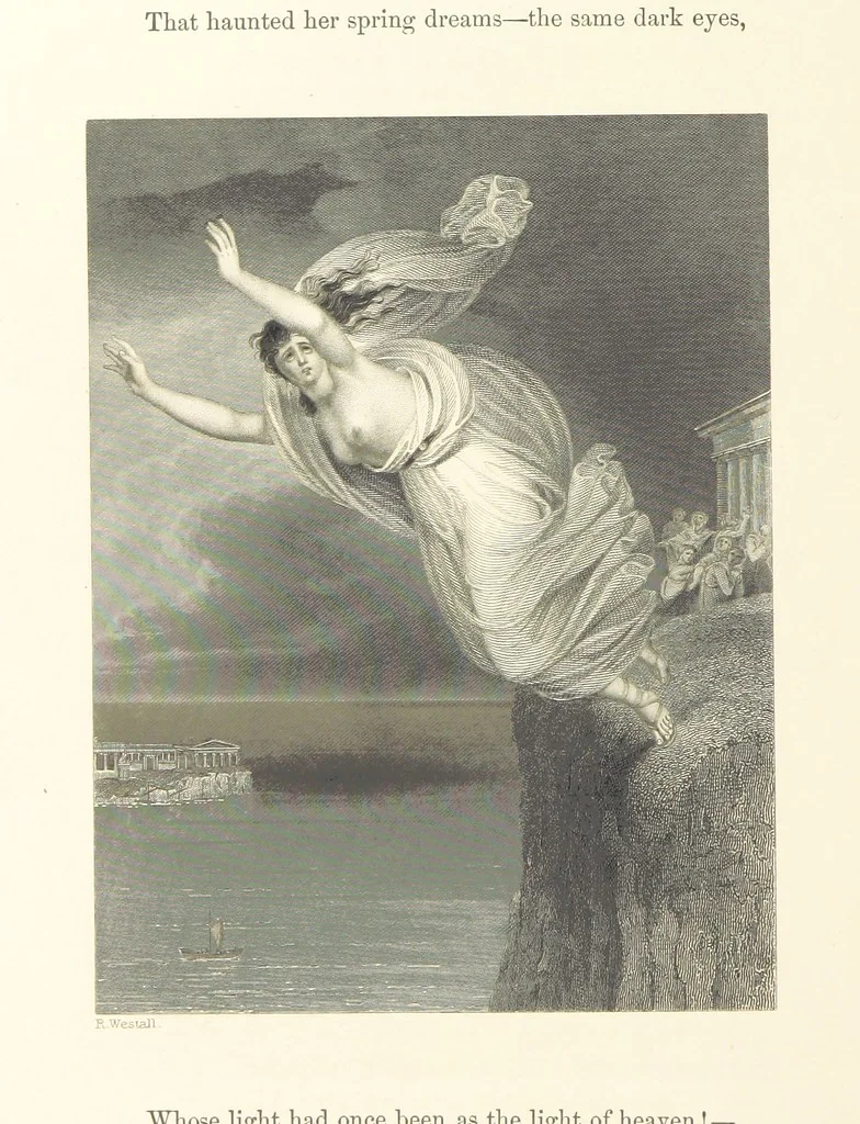 An illustration from The Poet and the Painter; or Gems of Art and Song, 1869, leaf 76