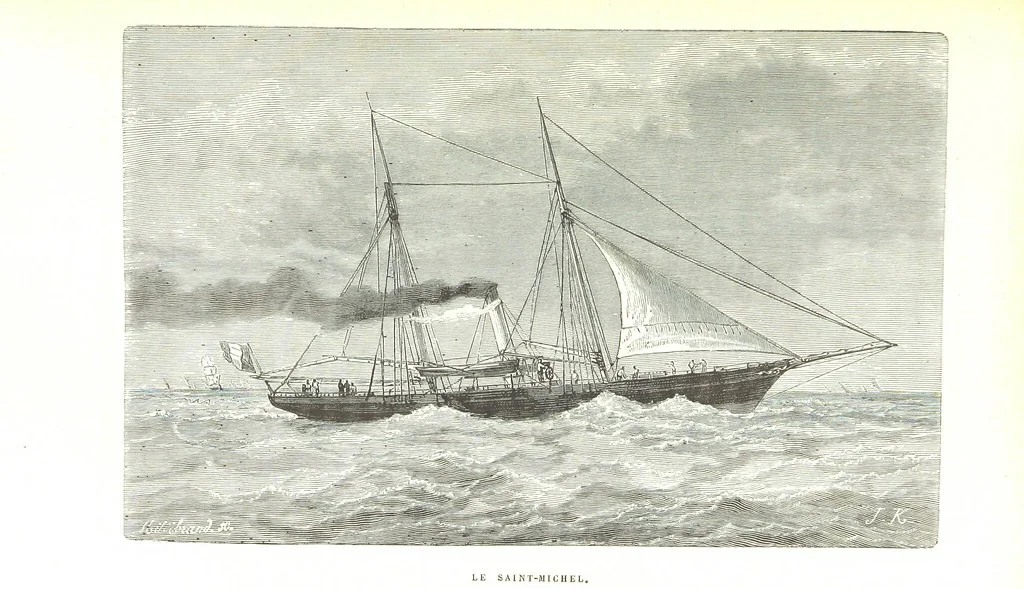 An illustration from Six semaines de vacances. [With illustrations, 1880, leaf 161