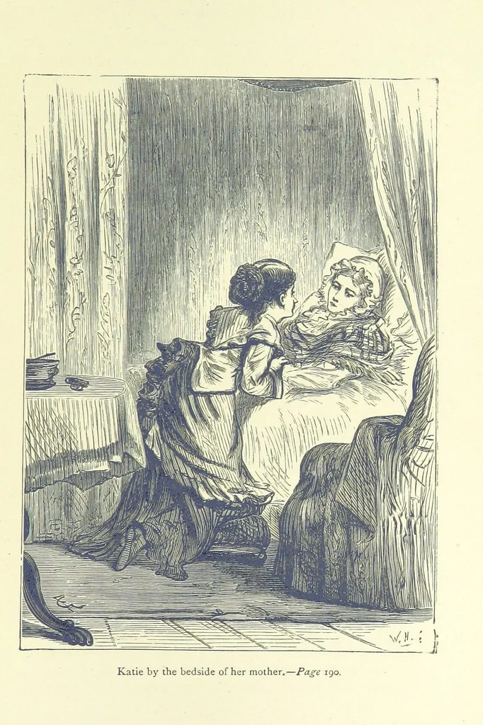 An illustration from Aunt Hetty's Will. ... With illustrations, etc, 1883, leaf 209
