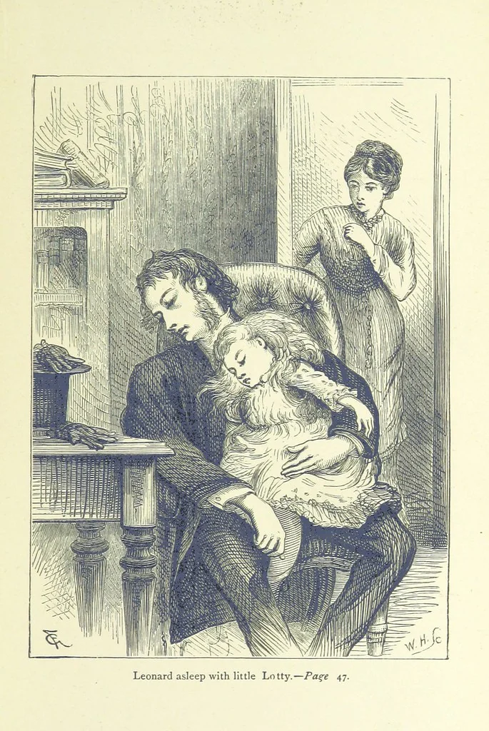 An illustration from Aunt Hetty's Will. ... With illustrations, etc, 1883, leaf 61