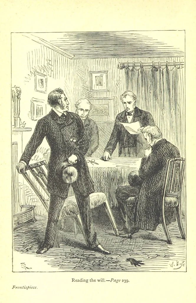 An illustration from Grey Towers; or, Aunt Hetty's Will ... With illustrations by F. Gilbert, 1877, leaf 6