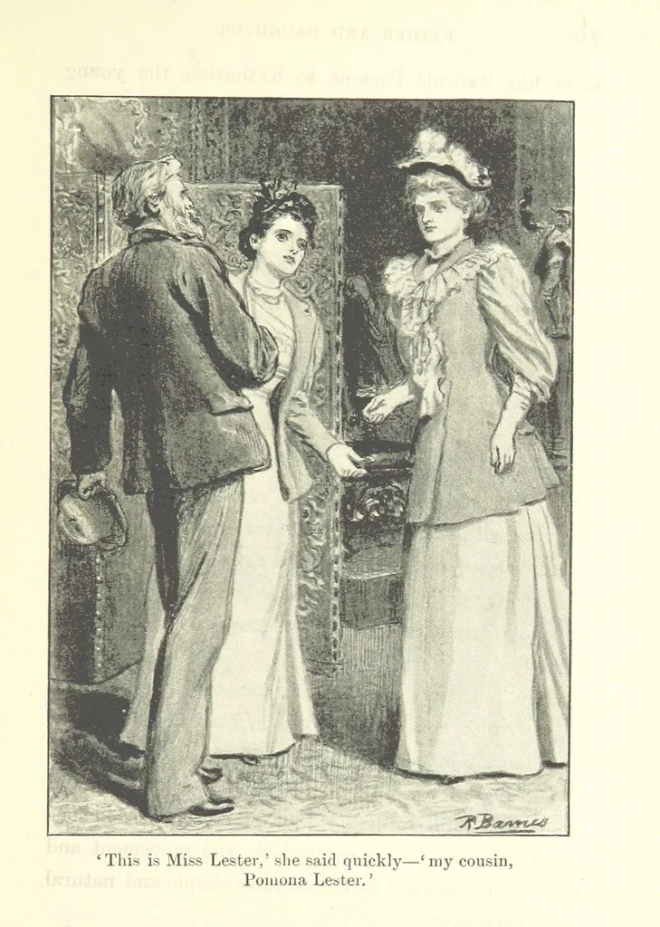 An illustration from Pomona. By the author of “Laddie.” [i.e. Evelyn Whitaker.], etc, 1894, leaf 253