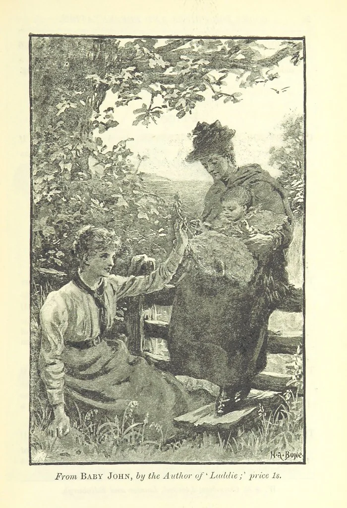 An illustration from Pomona. By the author of “Laddie.” [i.e. Evelyn Whitaker.], etc, 1894, leaf 449