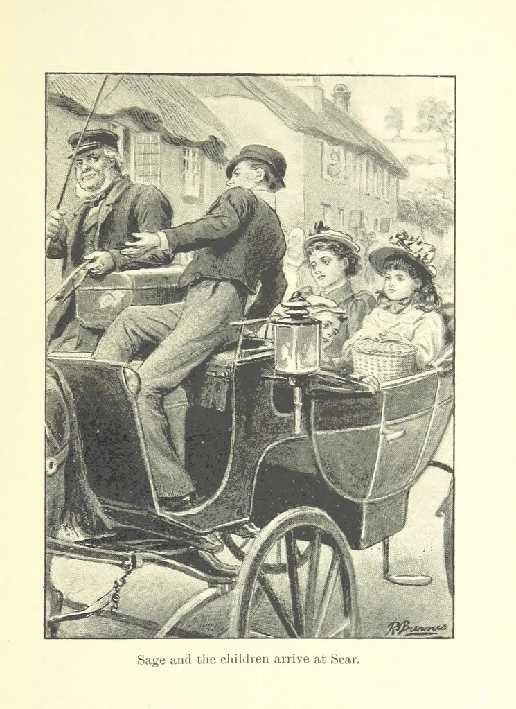 An illustration from Pomona. By the author of “Laddie.” [i.e. Evelyn Whitaker.], etc, 1894, leaf 47