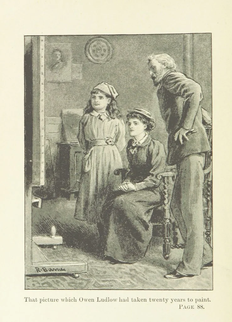 An illustration from Pomona. By the author of “Laddie.” [i.e. Evelyn Whitaker.], etc, 1894, leaf 6