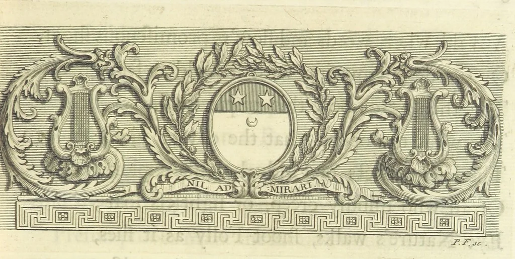 An illustration from The Works of Mr. Alexander Pope. 2 vol. (Vol. 2: Essay on Man.-Epistles to several persons.-Satires of Horace.-Satires of Dr John Donne.-Epitaphs.-The Dunciad.), 1717, leaf 37