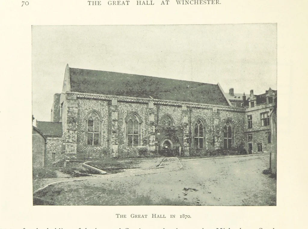 An illustration from The Great Hall, Winchester Castle, 1899, leaf 114