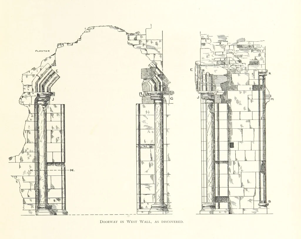An illustration from The Great Hall, Winchester Castle, 1899, leaf 115
