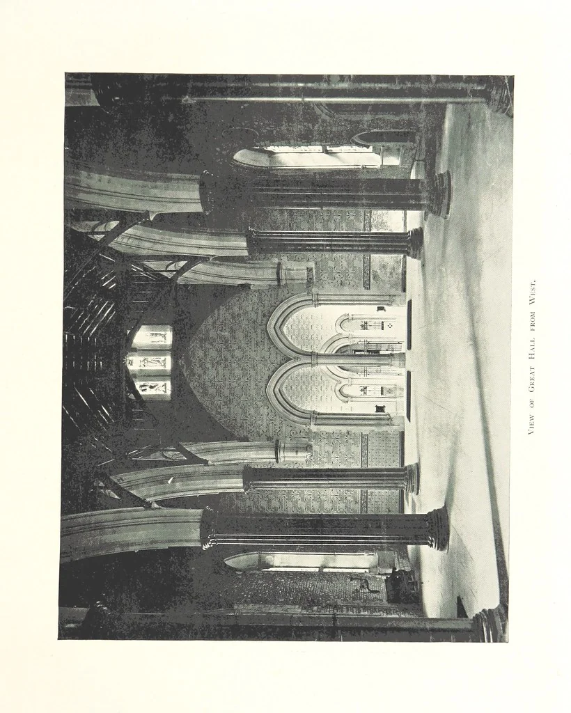 An illustration from The Great Hall, Winchester Castle, 1899, leaf 117