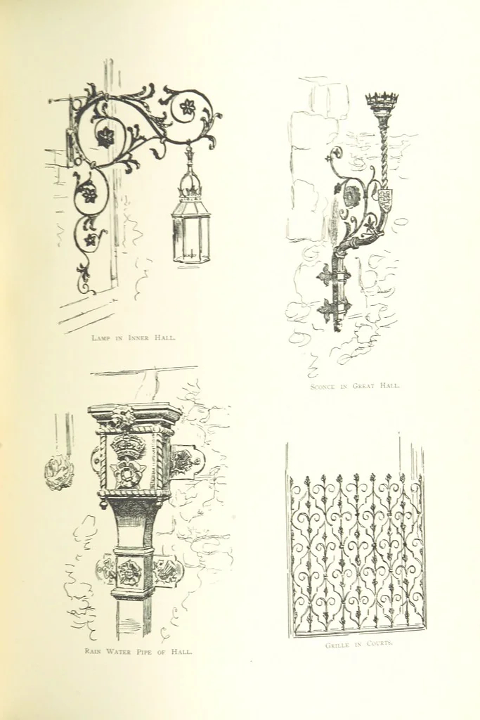 An illustration from The Great Hall, Winchester Castle, 1899, leaf 119