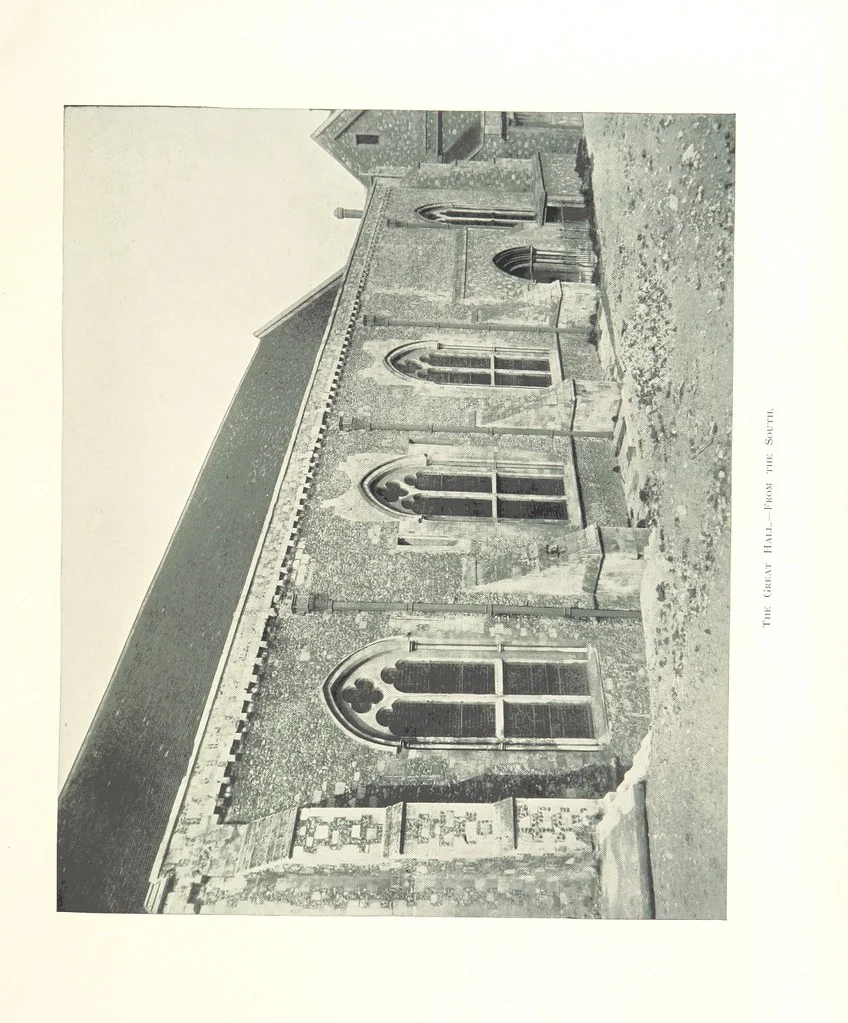 An illustration from The Great Hall, Winchester Castle, 1899, leaf 143