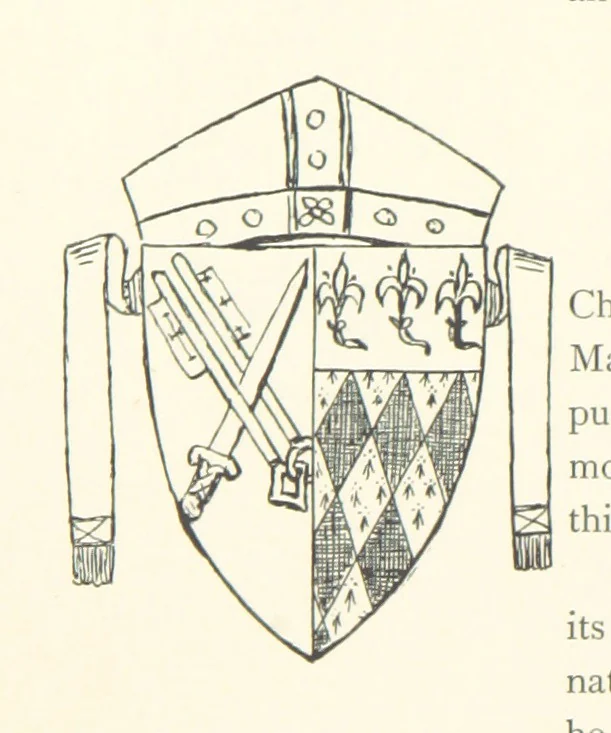 An illustration from The Great Hall, Winchester Castle, 1899, leaf 182