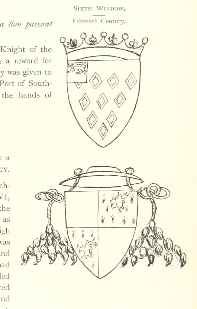 An illustration from The Great Hall, Winchester Castle, 1899, leaf 183