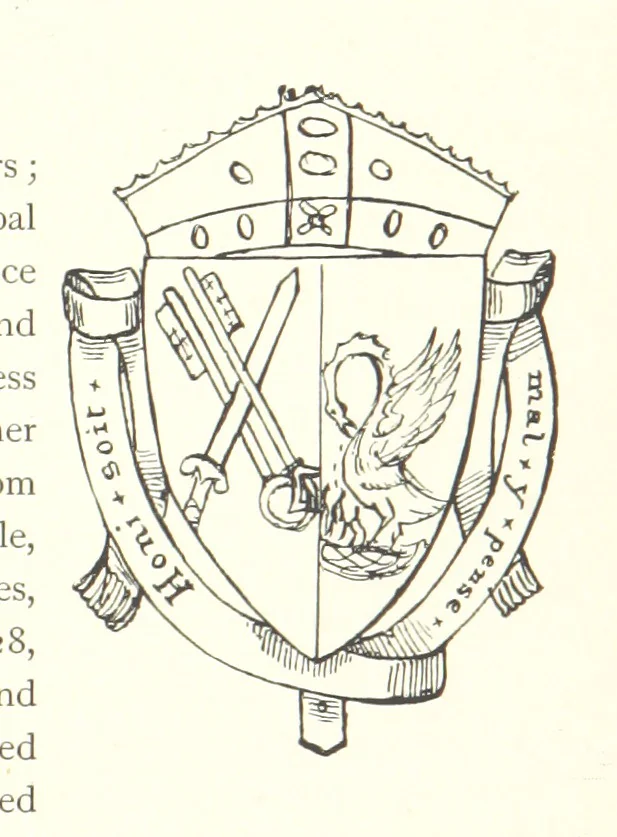 An illustration from The Great Hall, Winchester Castle, 1899, leaf 187