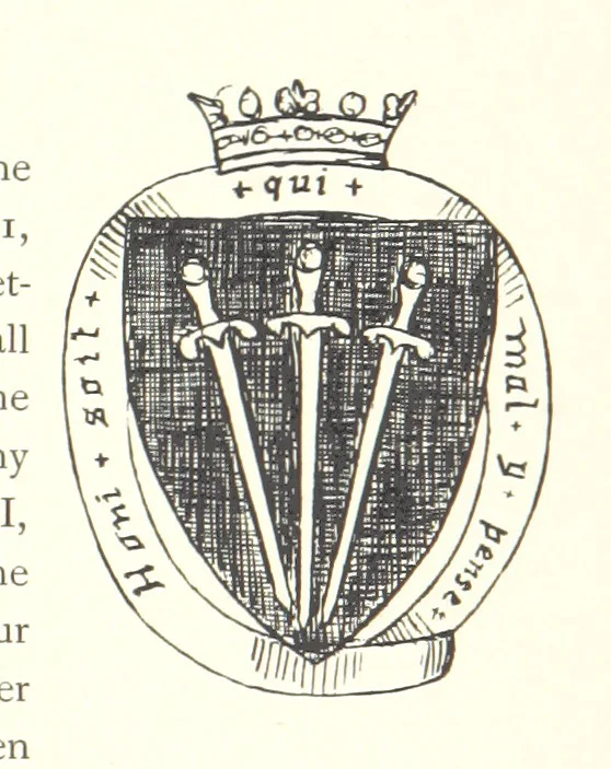 An illustration from The Great Hall, Winchester Castle, 1899, leaf 189
